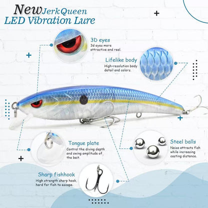 #6 New JerkQueen LED Vibration Hard Bait